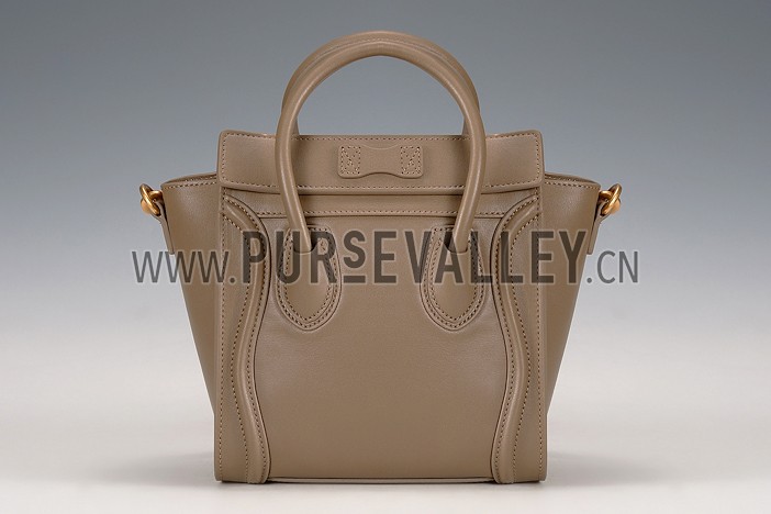 Celine Nano Luggage Khaki