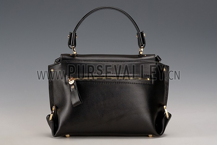 Salvatore Ferragamo Sofia Mini Leather Tote Black