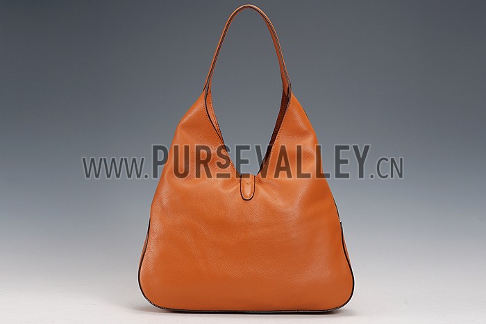 Gucci Jackie Soft Leather Hobo Brown