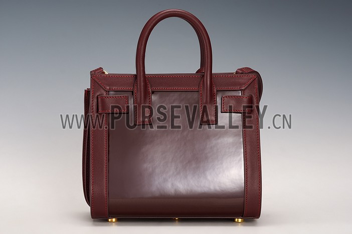 Saint Laurent Classic Sac Du Jour Dark Red Bag