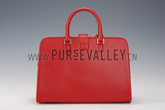 Saint Laurent Monogram Cabas Medium Red Bag
