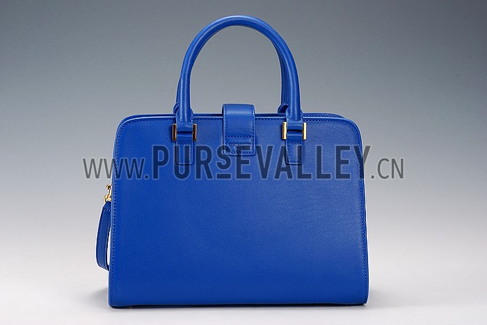 Saint Laurent Monogramme Cabas Small Royal Blue Bag