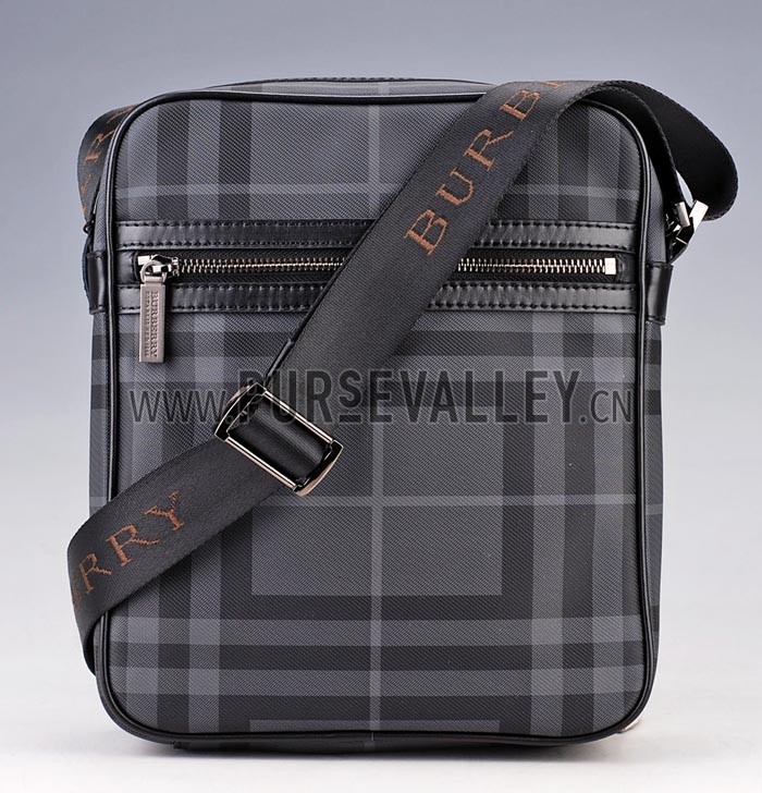 Burberry Small Check Crossbody Zipped Top Bag