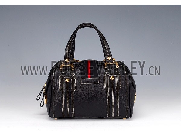 Gucci Aviatrix Medium Black Boston Bag