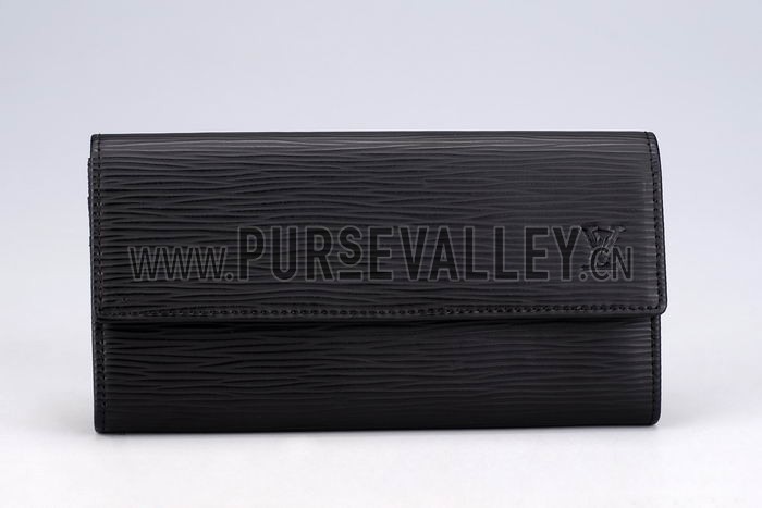 Louis Vuitton Sarah Black Epi Leather Wallet
