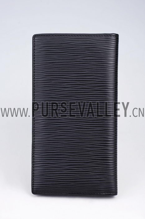 Louis Vuitton Brazza Wallet Black Epi Leather