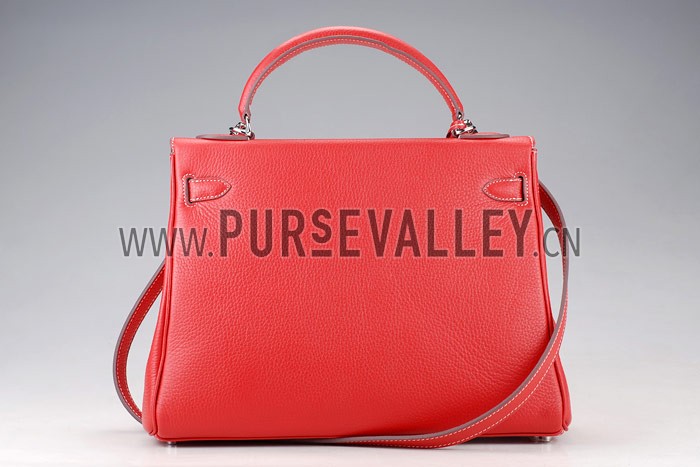 Hermes Kelly Small Red Bag