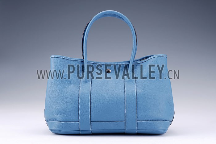 Hermes Garden Party Tote Blue