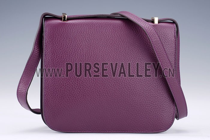 Hermes Constance Plum with Golden Buckle