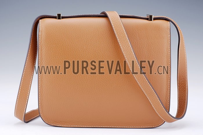 Hermes Constance Tan with Golden Buckle