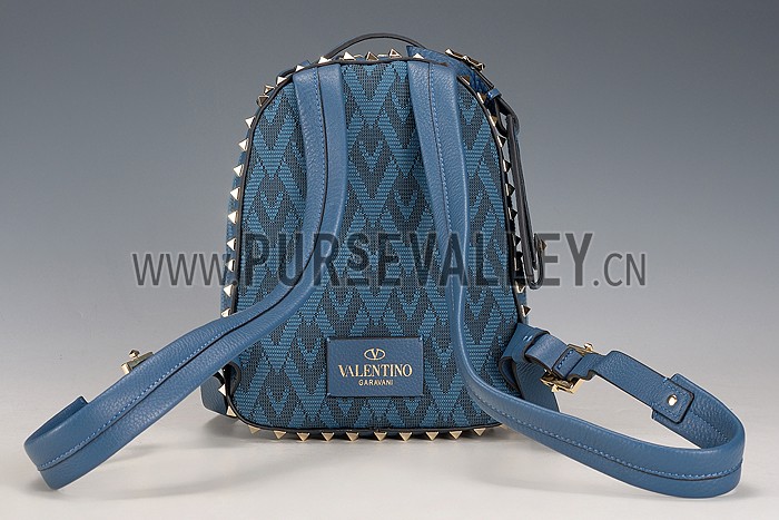 Valentino Viva Valentino Fabric Min Backpack Blue