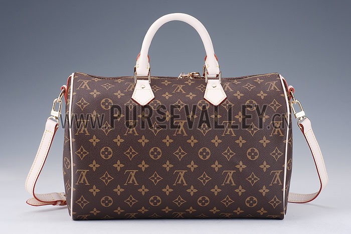 Louis Vuitton Monogram Speedy 35 with Shoulder Strap