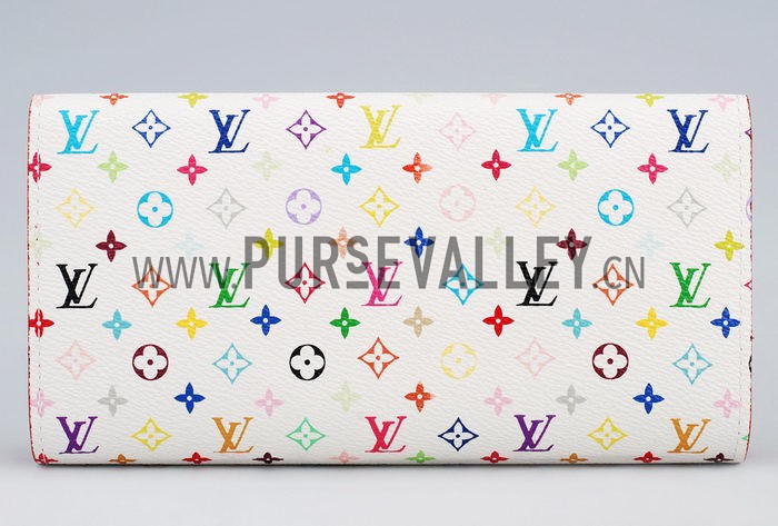 Louis Vuitton Sarah Wallet White Murakami