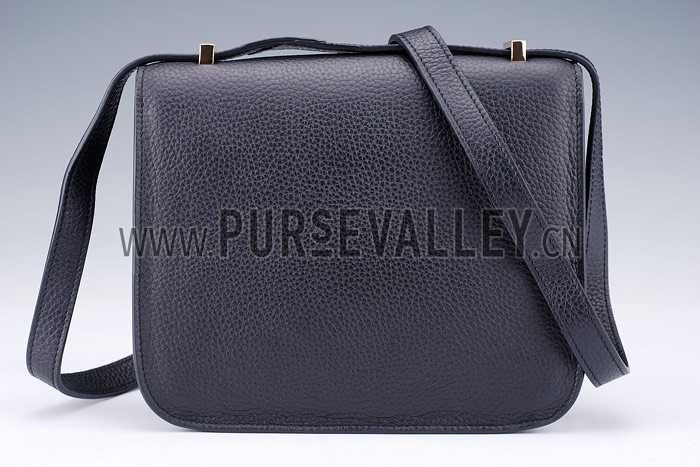 Hermes Constance Black with Golden Buckle