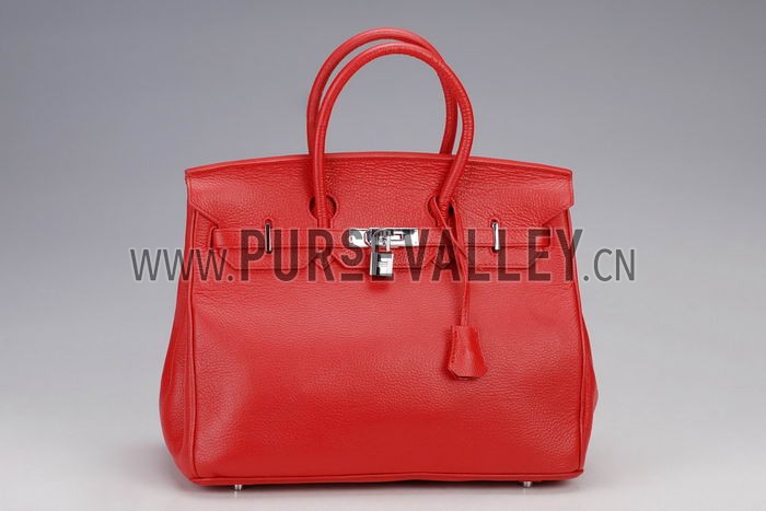 Hermes Medium Red Birkin Bag