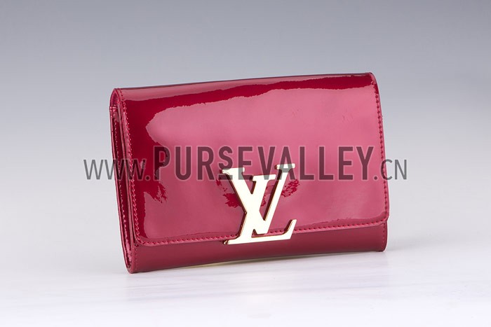 Louis Vuitton Monogram Vernis Neo Sobe Clutch Louise Red