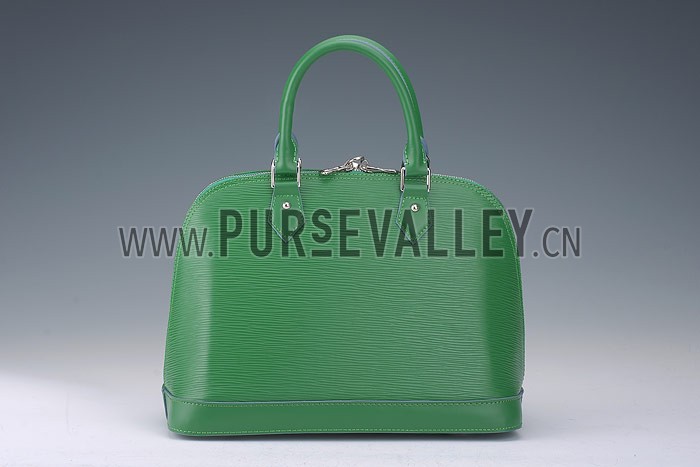 Louis Vuitton Alma MM Epi Leather Green
