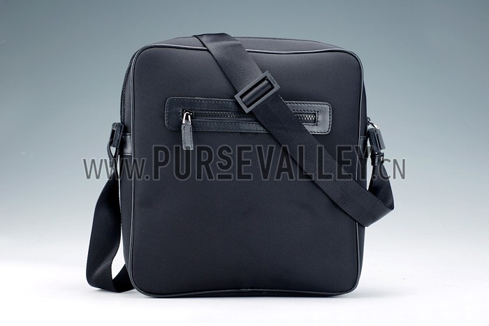 Gucci Canvas Shoulder Bag Black with Web Detail