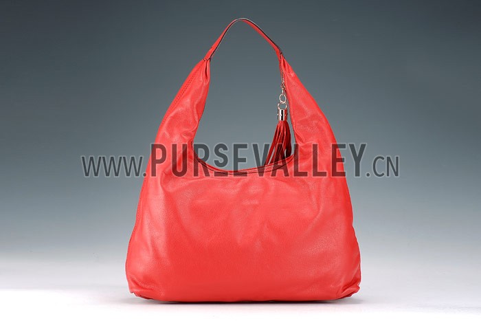 Gucci Soho Large Hobo with Embossed Interlocking G Red