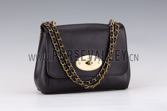 Mulberry Lily Black Leather Shoulder Bag