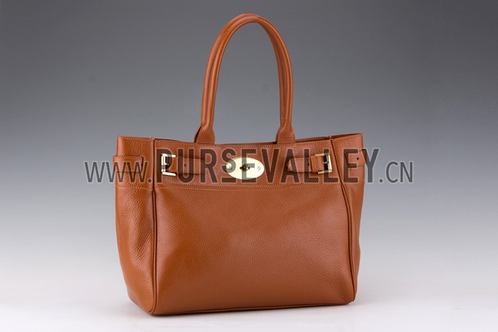 Mulberry Bayswater Cognac Leather Tote