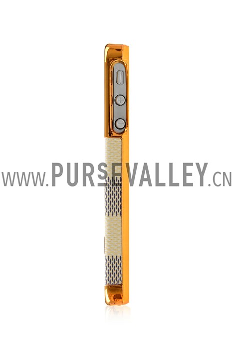 Louis Vuitton Damier Azur Back Cover Case for iPhone 4