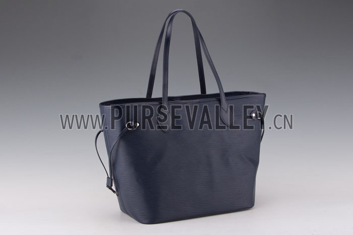 Louis Vuitton Neverfull MM Epi Leather Dark Blue