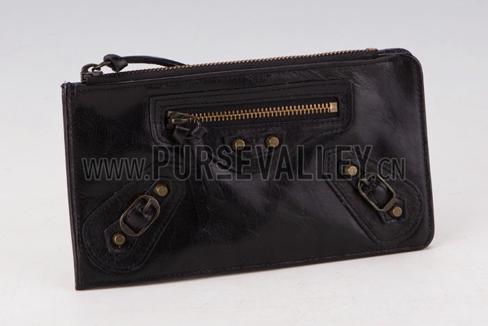 Balenciaga Giant Envelope Wallet Black