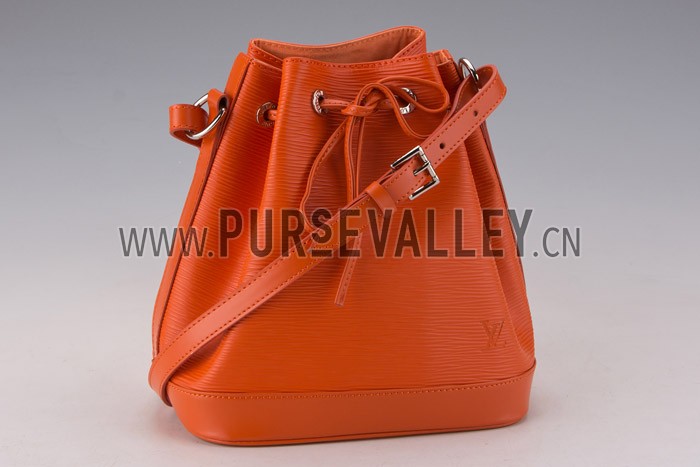 Louis Vuitton Noe BB Epi Orange Drawstring Bag
