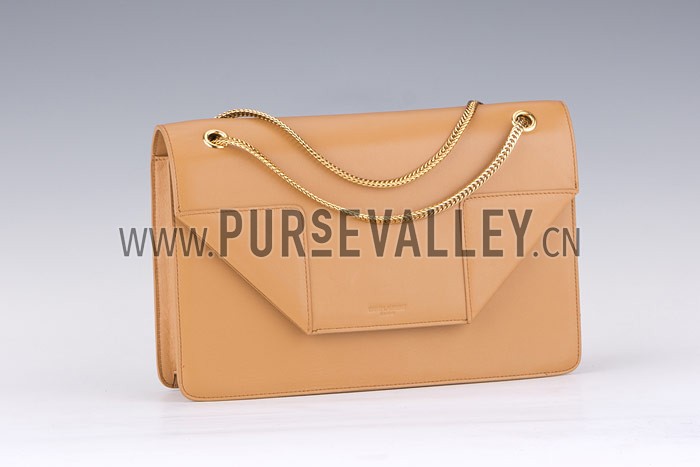 YSL Betty Medium Chain Shoulder Sand