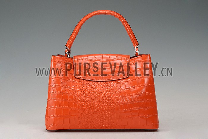 Louis Vuitton Capuciness Crocodile Leather OrangeMM 607548