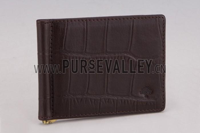 Mulberry Bill Holder Dark Brown
