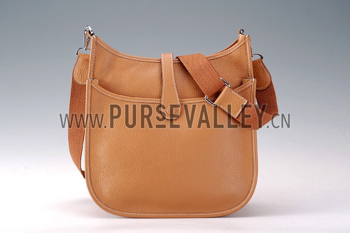 Hermes Tan Evelyne Shoulder Bag