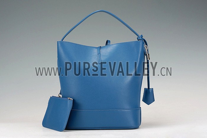 Louis Vuitton New Noe Cuir Nuance Blue Drawstring Bag 607551