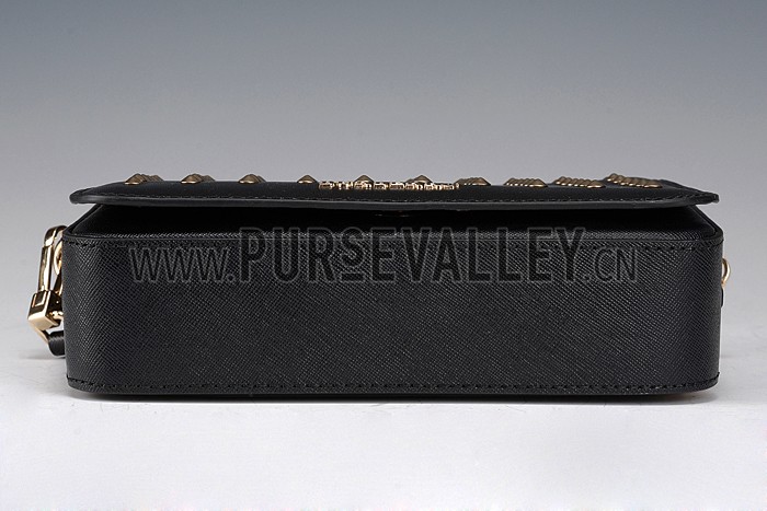 Burberry Studded Berkley Crossbody Bag Black 607789