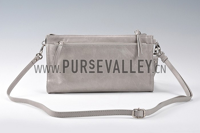 Balenciaga Clutch Argent Silver With Silver Hardware 607834