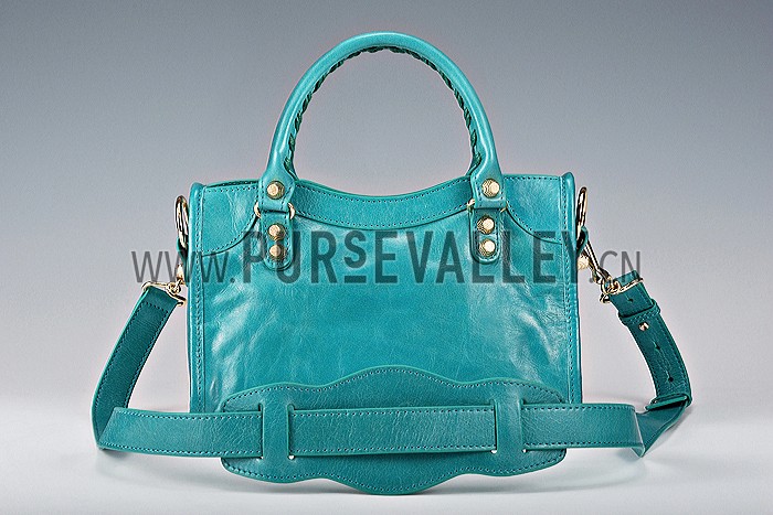 Balenciaga Mini City Bag Bleu Tropical 607844