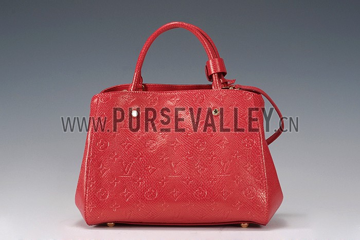 Louis Vuitton Montaigne Empreinte BB Red 607870