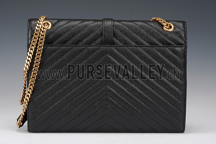 Saint Laurent Classic Monogram Satchel Black 607882