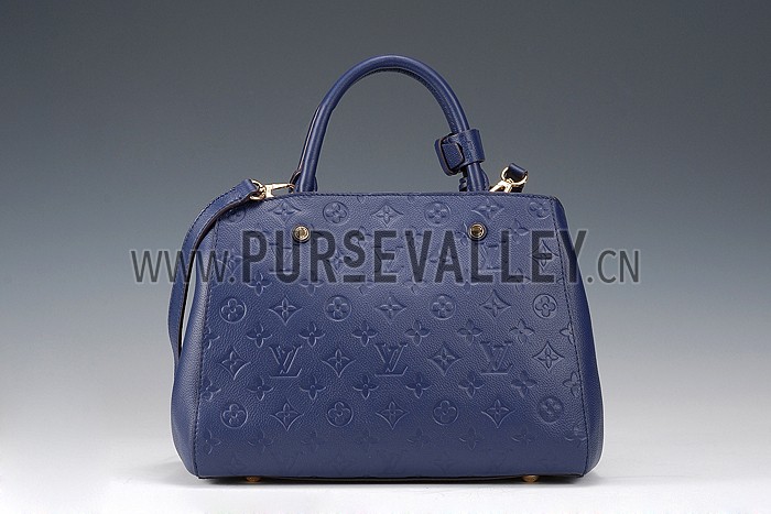 Louis Vuitton Montaigne Empreinte BB Dark Blue 607867