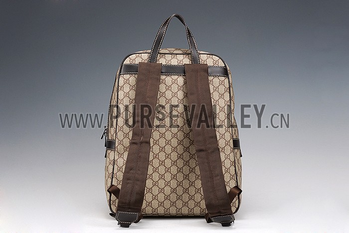 Gucci GG Canvas Backpack Beige/Ebony 607934