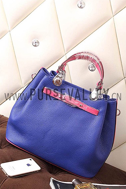 Hermes So Kelly Blue Electric And Pink 607972