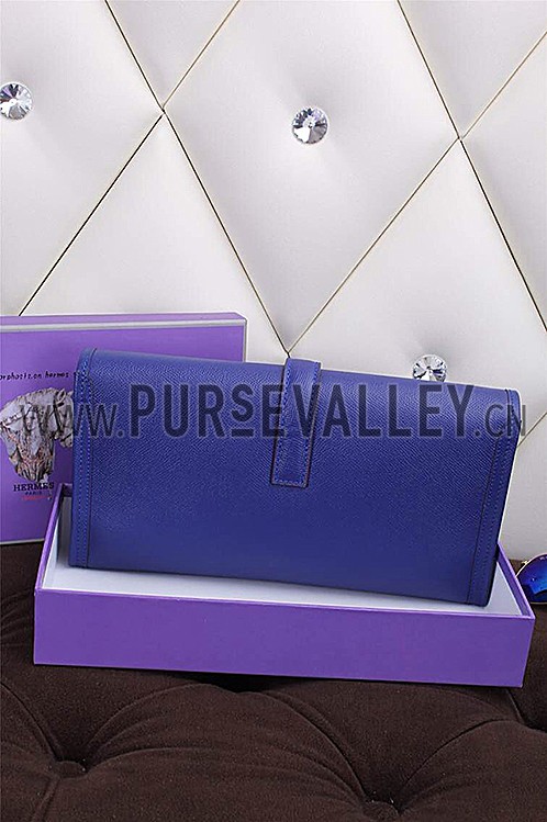 Hermes Jige Elan 29 Blue Electric Clutch 608009