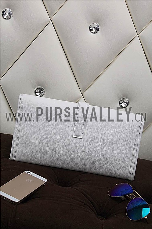 Hermes Jige Elan 29 White Clutch 608015