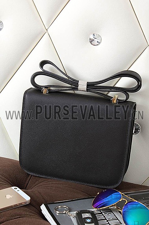 Hermes Constance Black Bag With Gold Hardware 608105