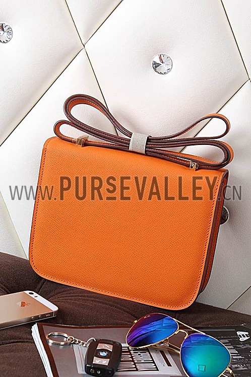 Hermes Constance Orange With Gold Hardware 608111