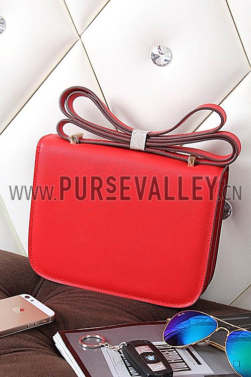 Hermes Constance Red Vermillion With Gold Hardware 608114