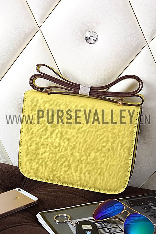 Hermes Constance Yellow With Gold Hardware 608120