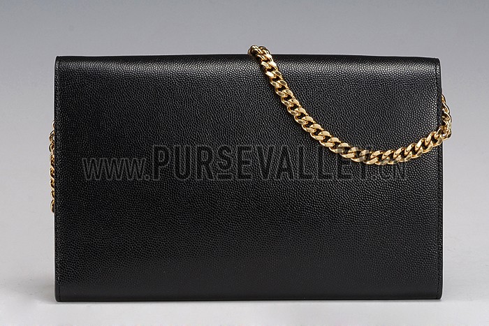 Saint Laurent Classic Letters Chain Bag Black 608205