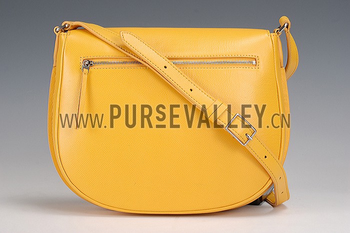 Celine Trotteur Bag Soft Leather Yellow 608236